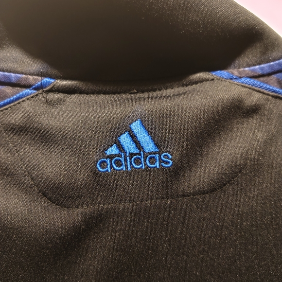 New York Knicks Adidas Black Vibe Full Zip Track Jacket Men's Size Large - Picture 10 of 11